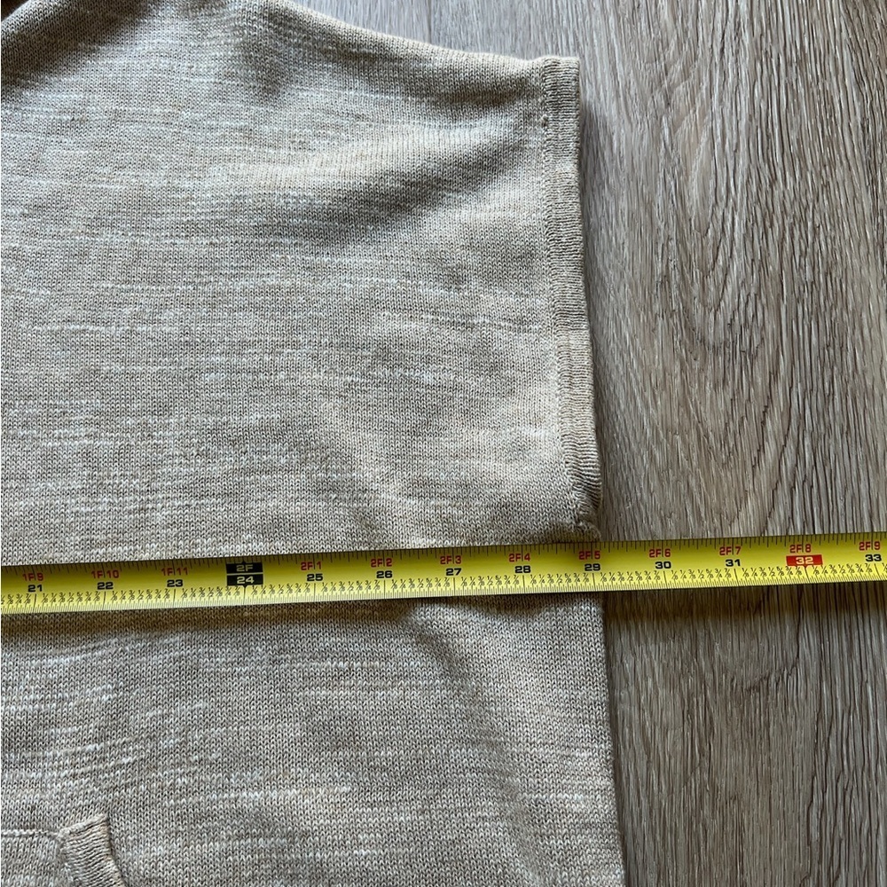246 Eileen Fisher Organic Cotton Knit Open Front Hooded Cardigan Size S/M - Picture 15 of 17